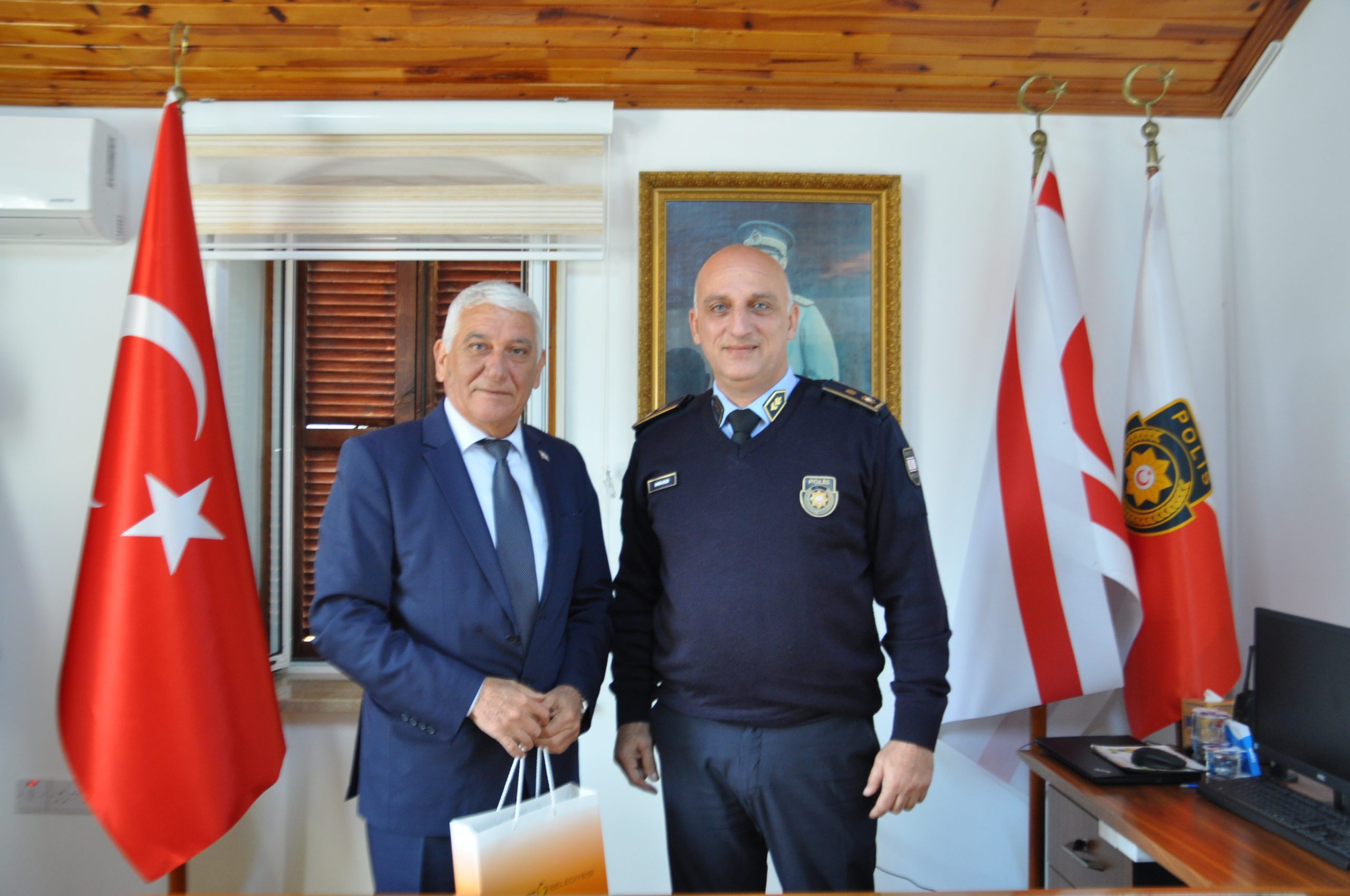 Özçınar, Güzelyurt Polis Müdürü Erem’i ziyaret etti