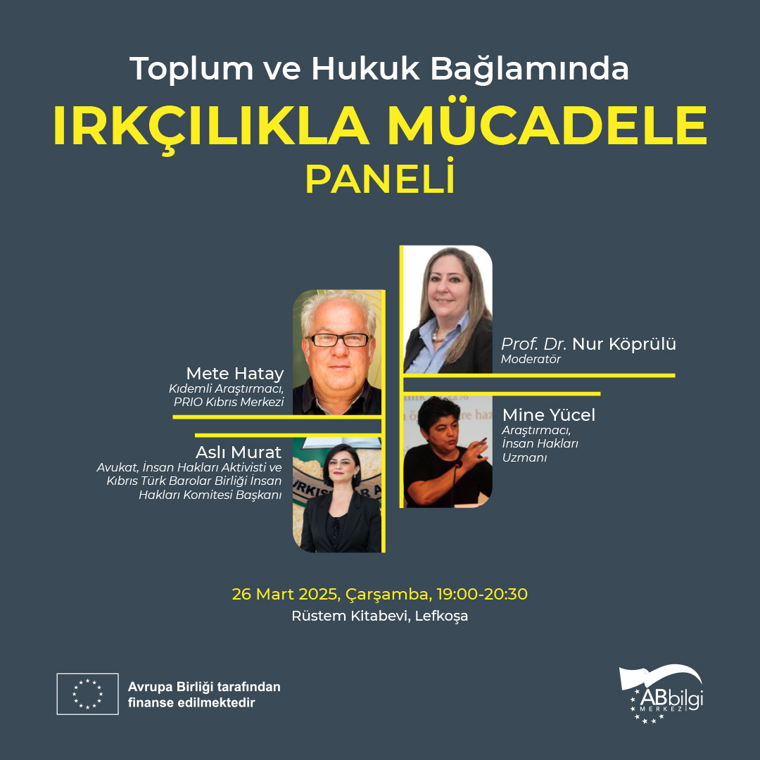 AB Bilgi Merkezi, Toplum ve Hukuk Bağlamında Irkçılıkla Mücadele paneli düzenleyecek