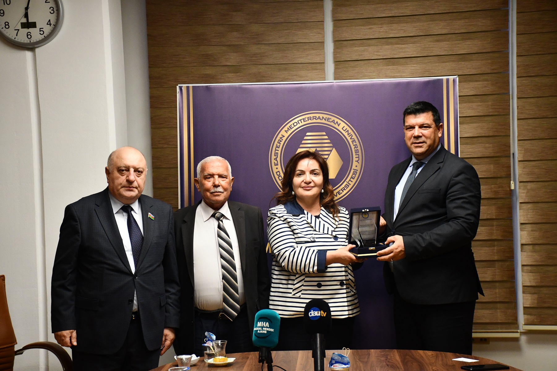 Azerbaycan-Kıbrıs Dostluk Cemiyeti, DAÜ Rektörü Prof. Dr. Kılıç’ı ziyaret etti