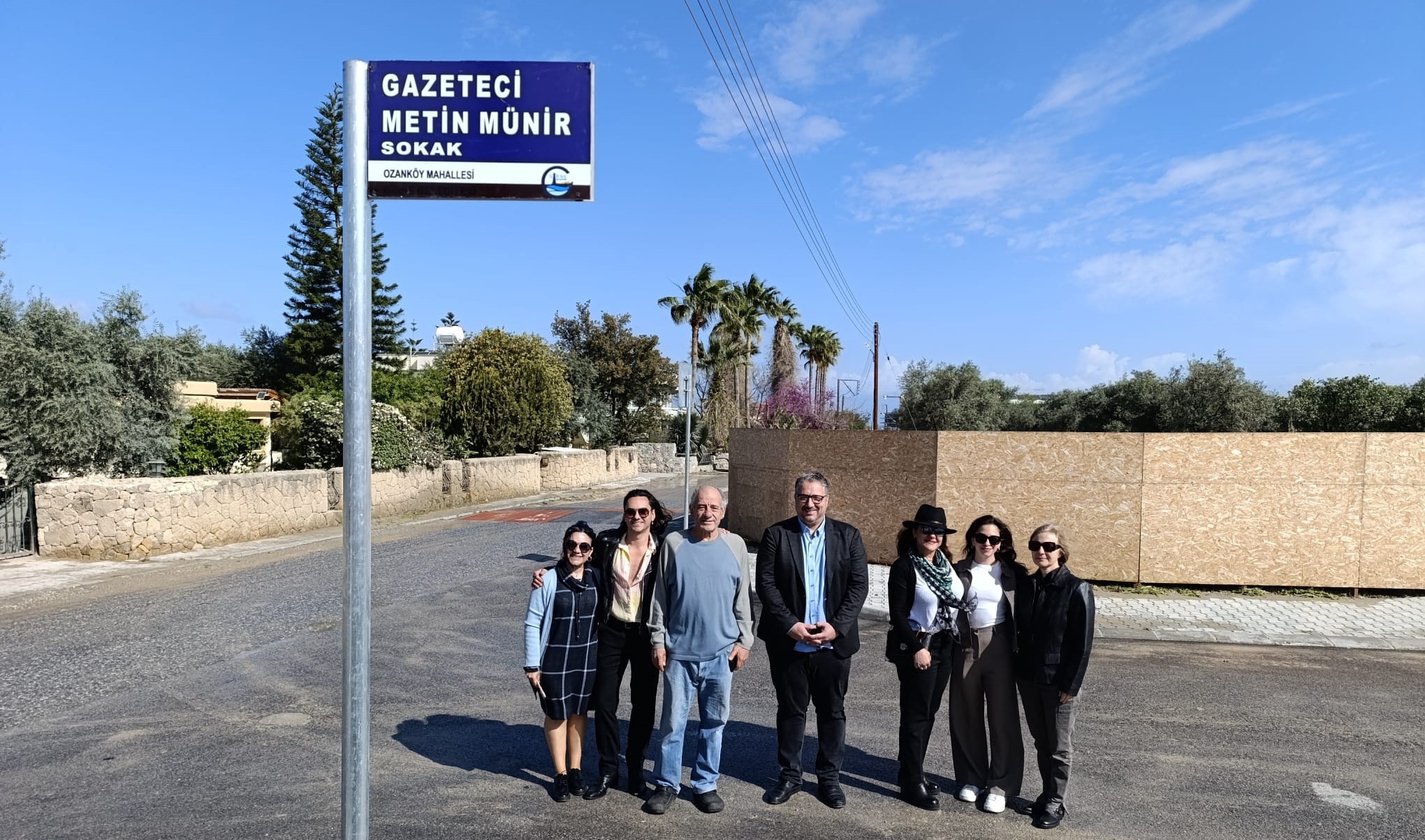 Gazeteci Metin Münir’in adı Ozanköy’de bir sokağa verildi