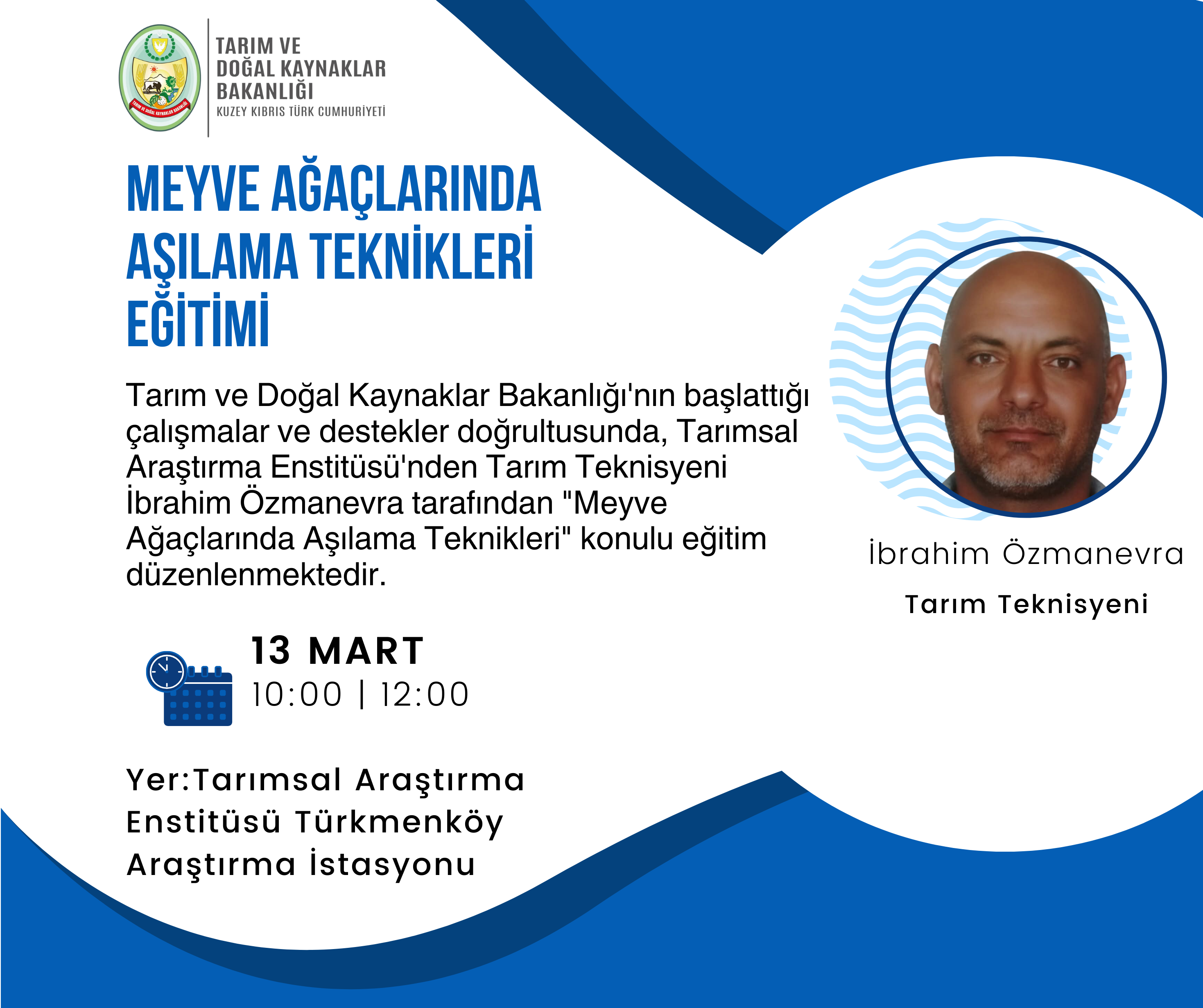 Meyve ağaçlarında aşılama teknikleri eğitimi düzenlenecek