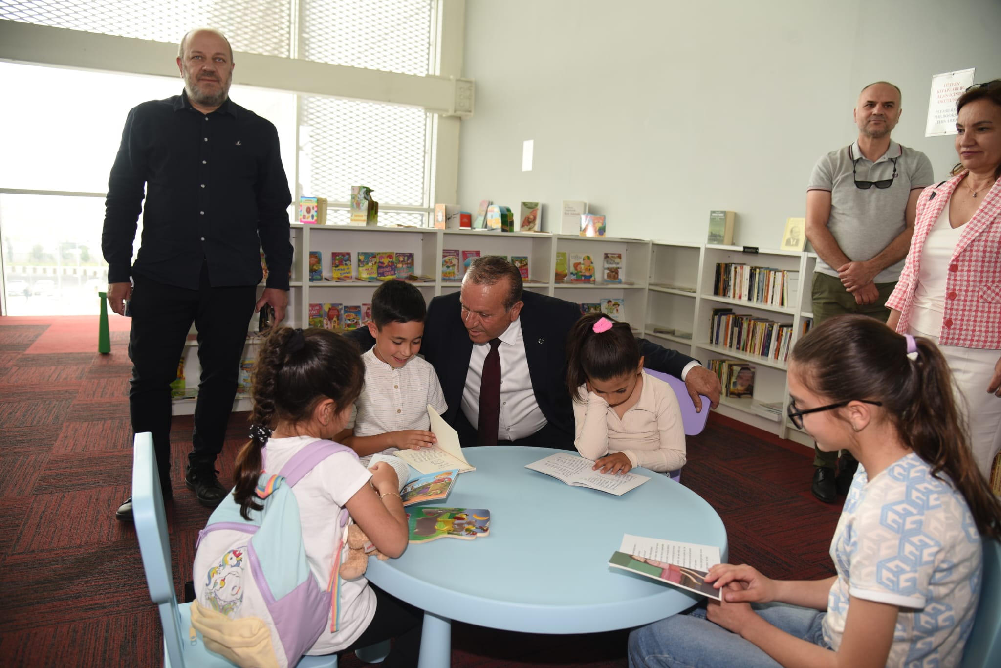 “Kültür Dairesi Ercan Uluslararası Havalimanı Kütüphanesi” açıldı