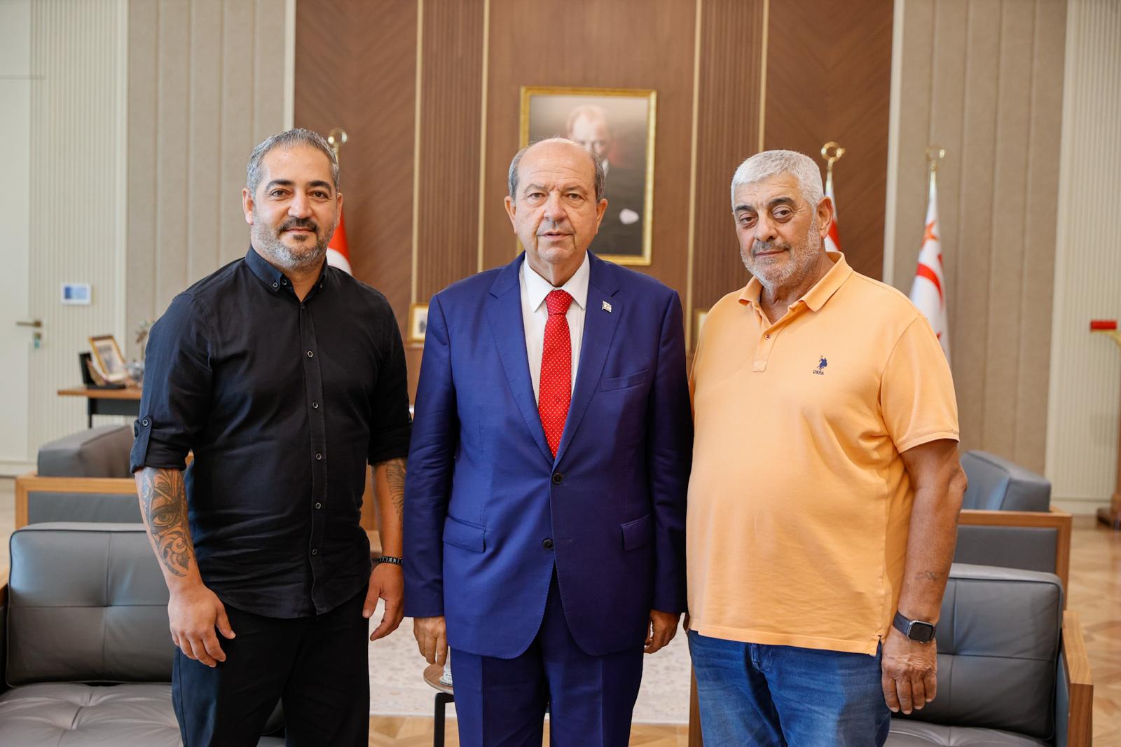 Cumhurbaşkanı Ersin Tatar, DİKA Eşbaşkanı ve beraberindeki heyeti kabul etti
