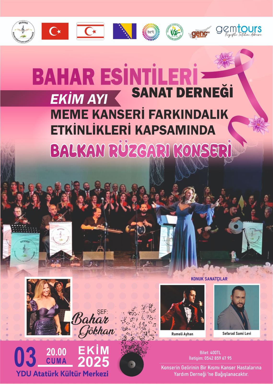 Bahar Esintileri Sanat Derneği Korosu’nun “Balkan Rüzgarı Konseri” yarın akşam yapılacak