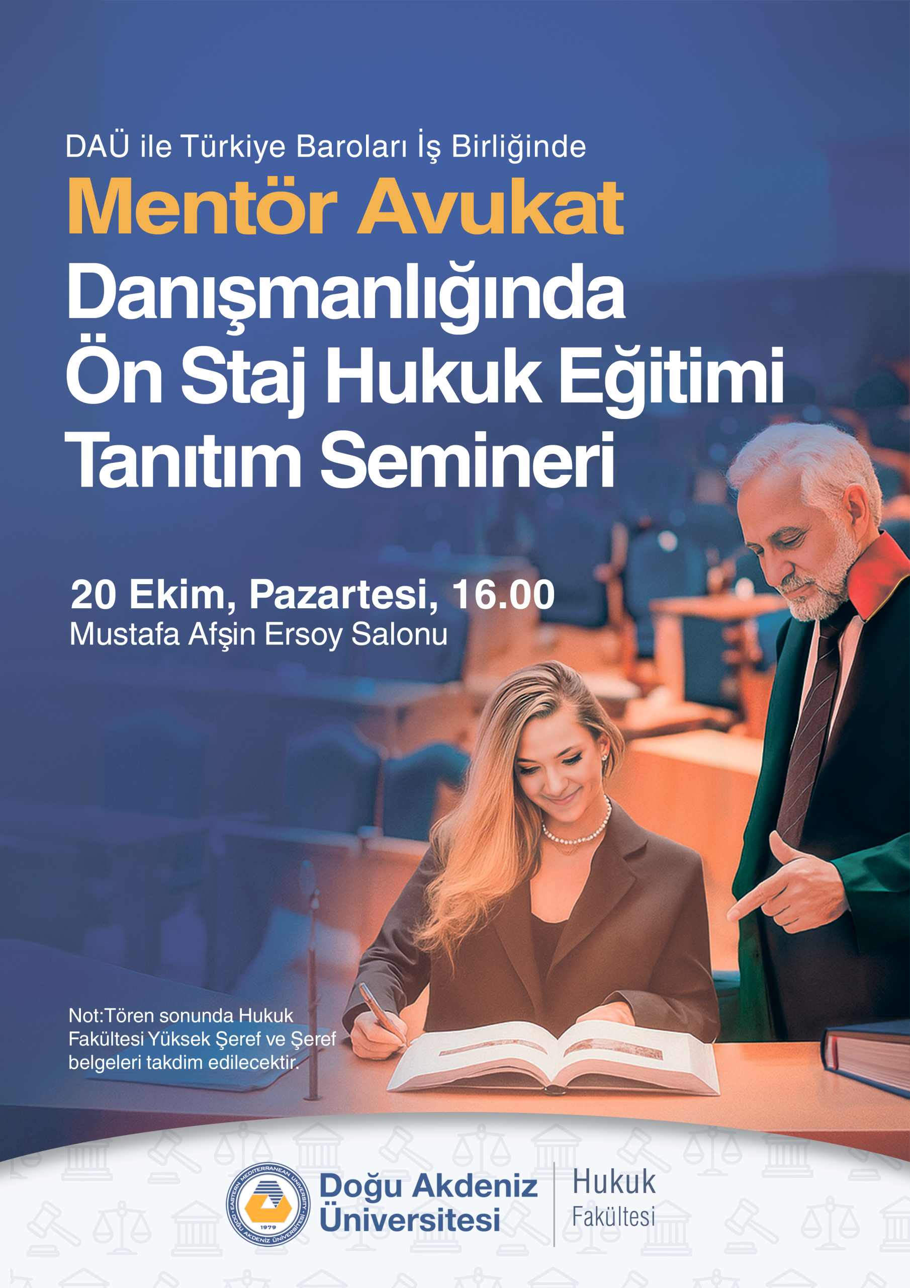 DAÜ Hukuk Fakültesi ile Türkiye Baroları arasında iş birliği