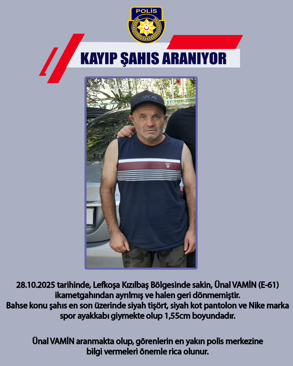Vamin dünden beri kayıp