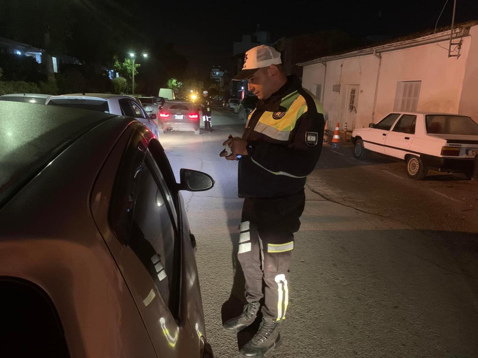 Trafik denetimlerinde 13 alkollü sürücü rapor edildi