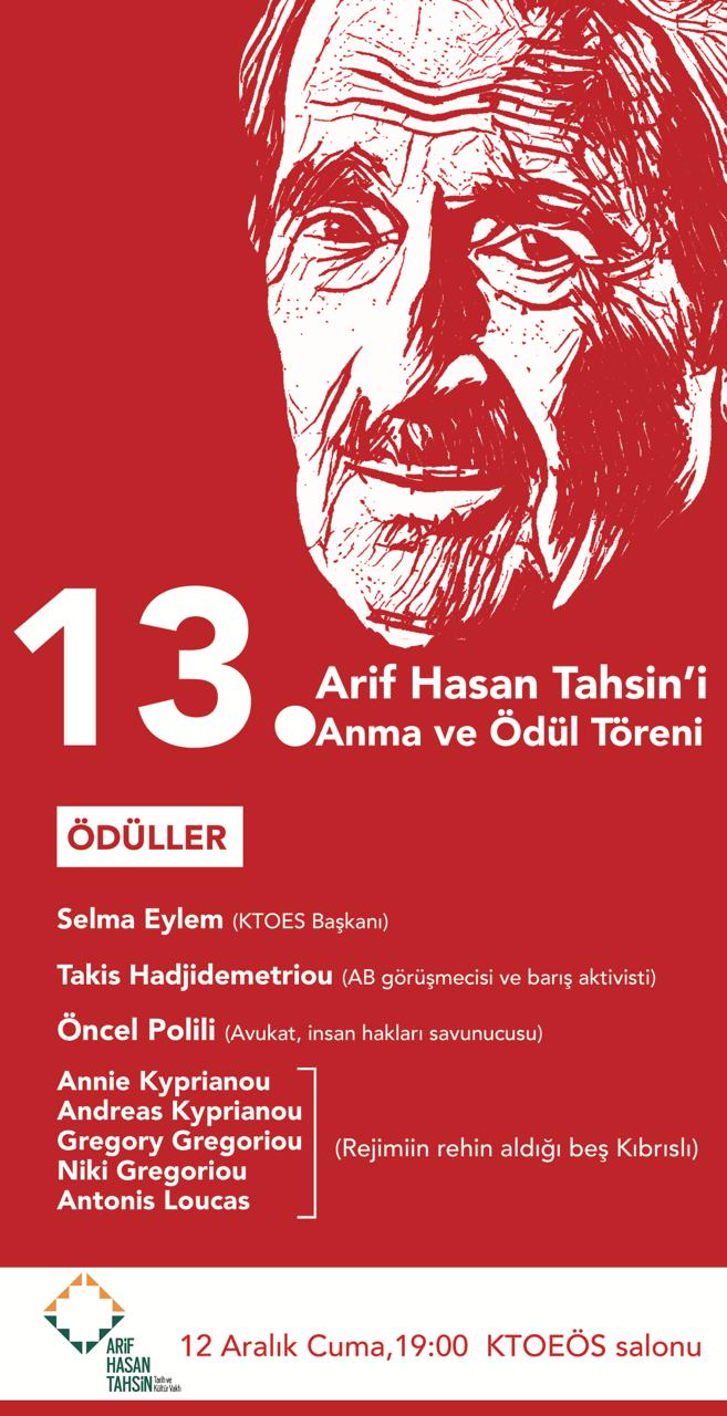 Arif Hasan Tahsin 13. ölüm yıl dönümünde anılacak