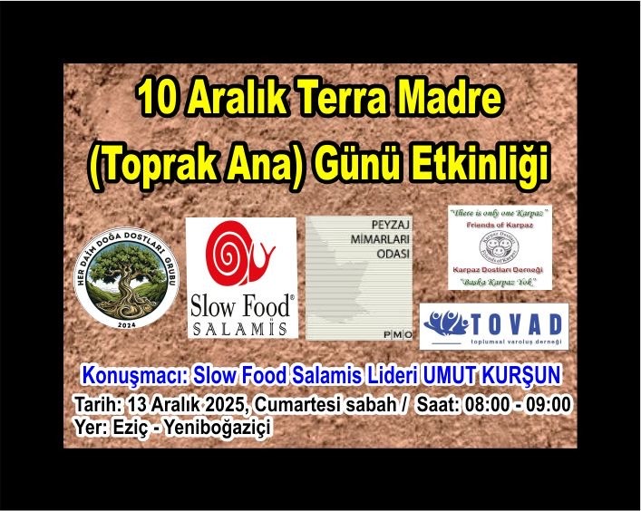 “Toprak Ana Günü” etkinliği cumartesi Yeniboğaziçi’nde düzenlenecek