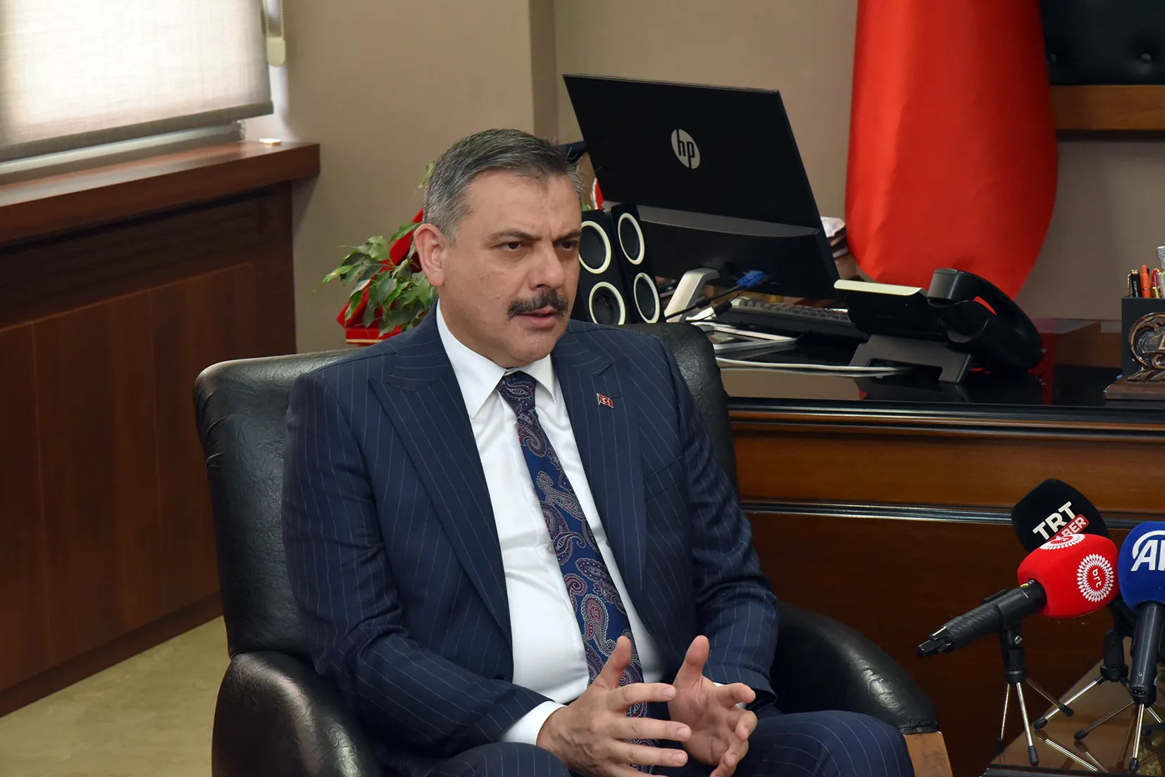 Oğuz, mevkidaşı Çiftçi ile görüştü:"İş birliğimiz devam edecek"